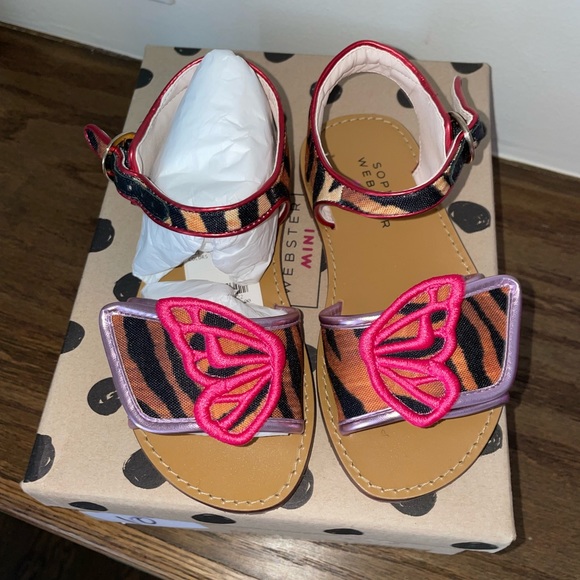 Sophia Webster butterfly sandals size 29 multi colored